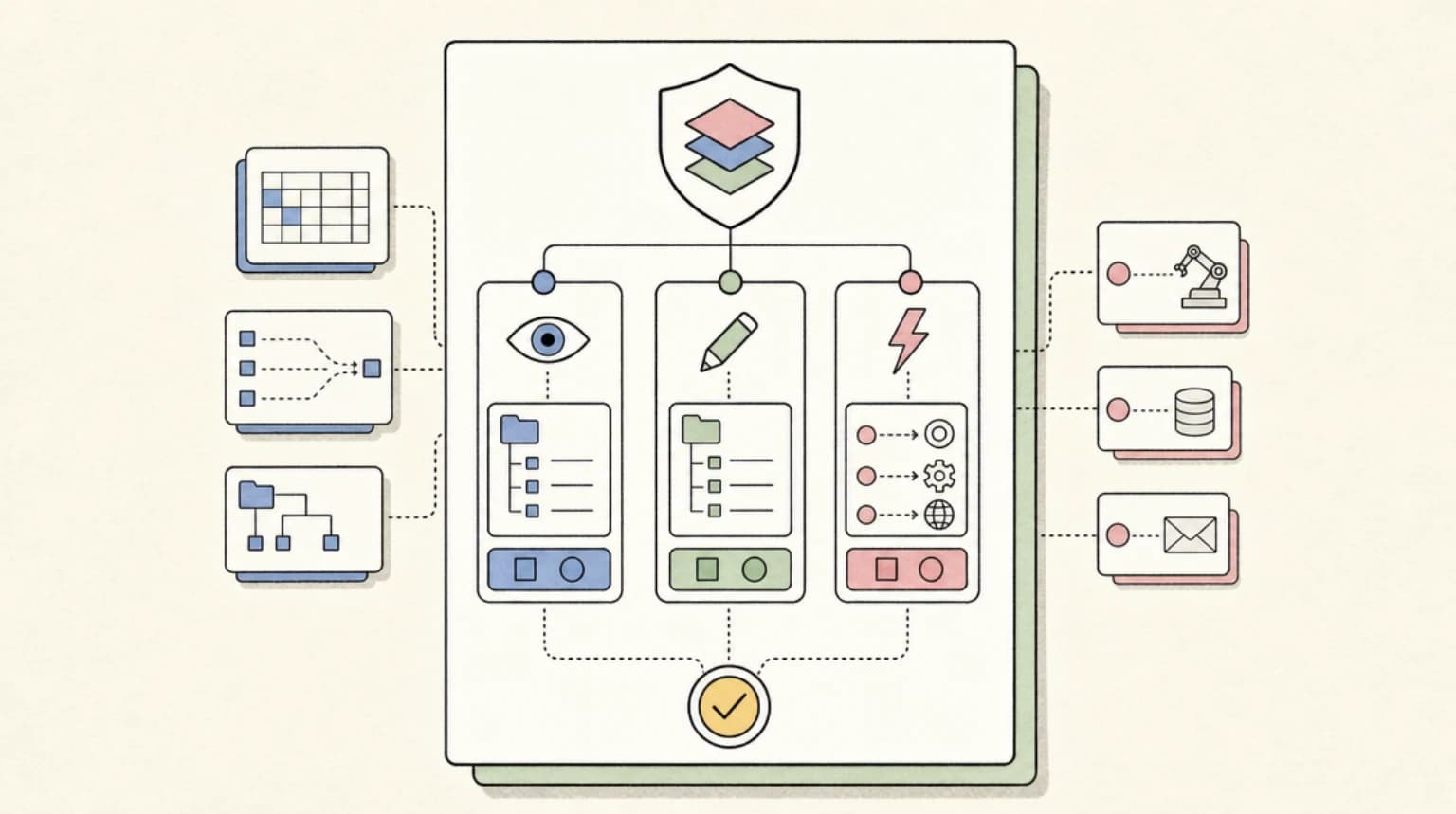 Abstract systems illustration for Layer 2: Separate Reads, Writes, and Side Effects