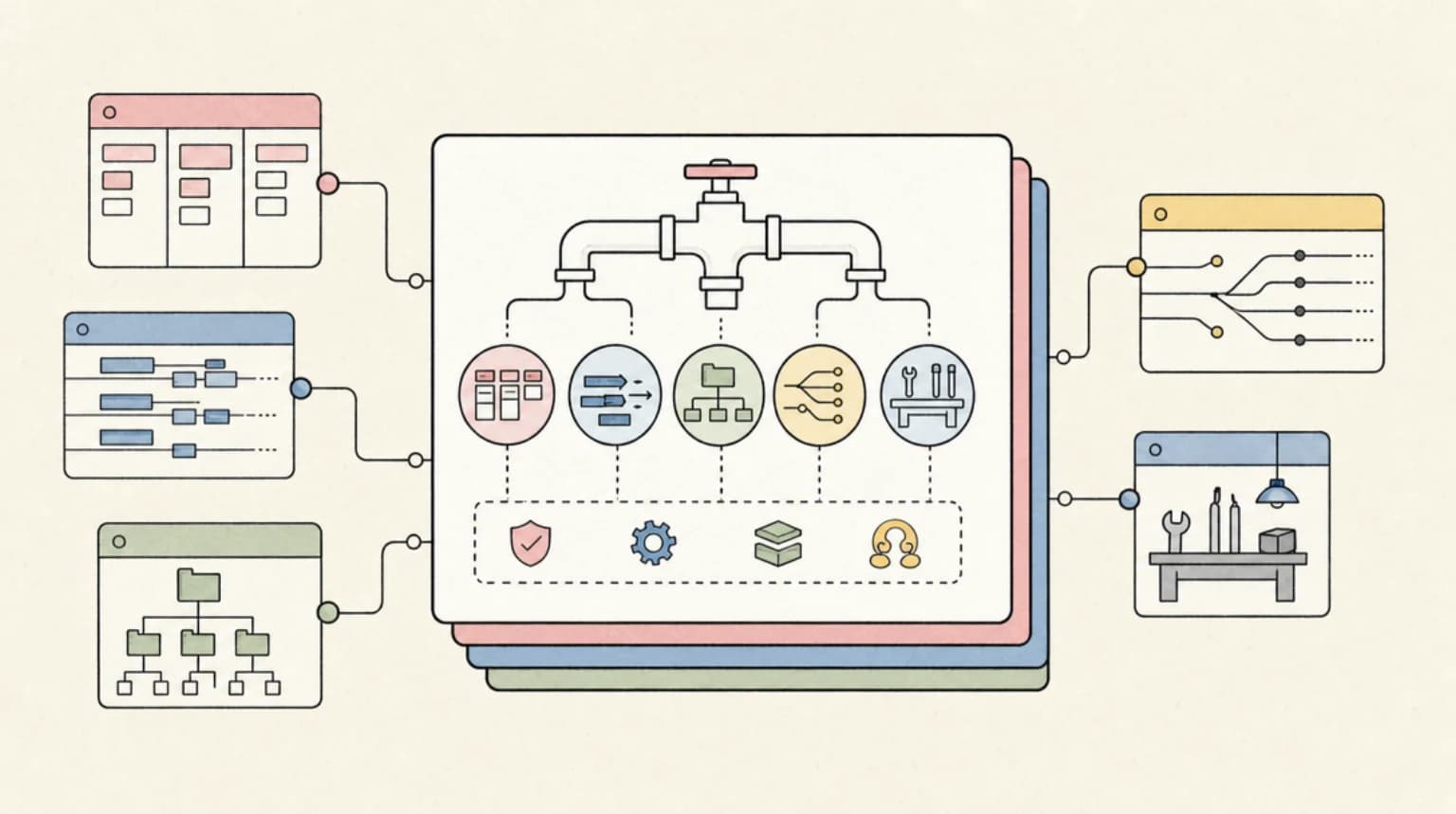 Abstract systems illustration for What API companies should do now