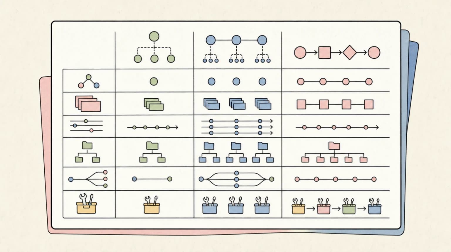 Abstract systems illustration for Head-to-Head: The Official Comparison Table
