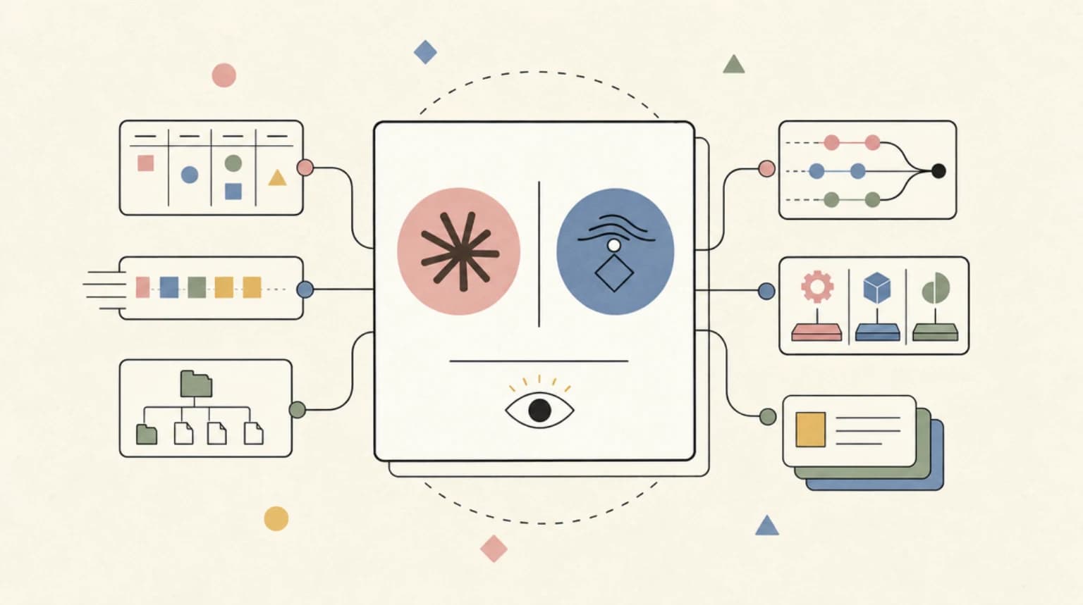 Abstract systems illustration for See Both for Yourself