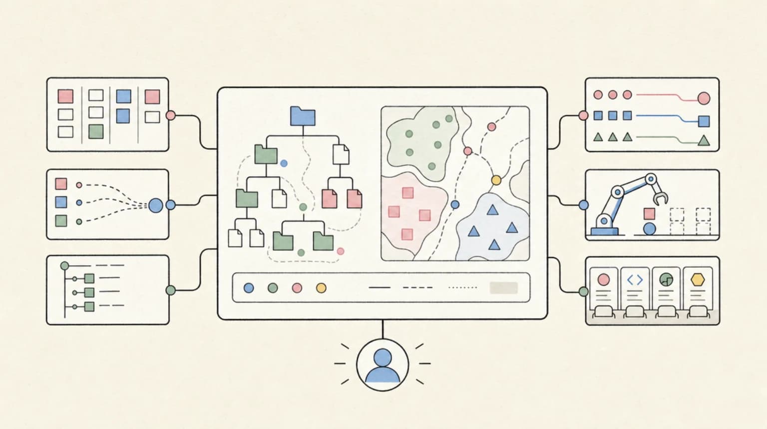 Abstract systems illustration for The Practical Adoption Pattern