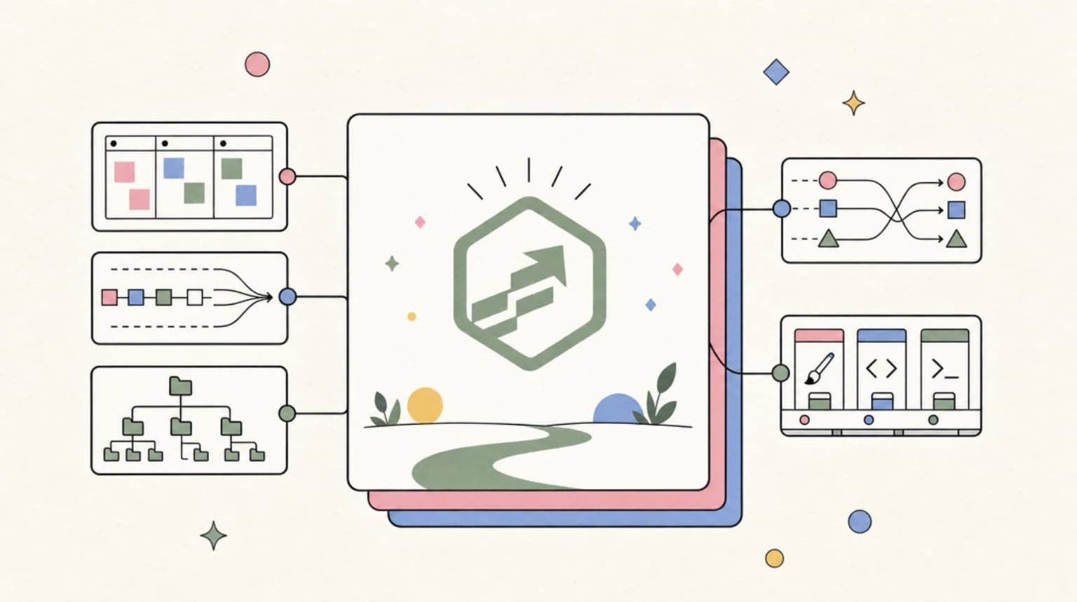 Abstract systems illustration for What you gain