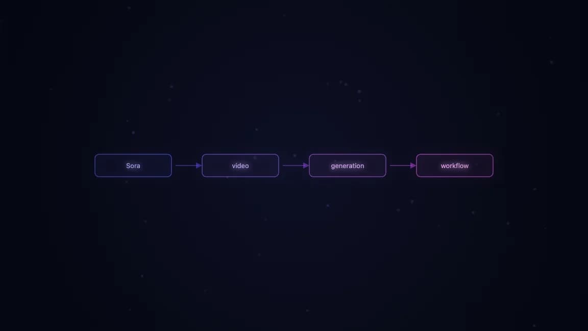 Sora 2 video generation API workflow