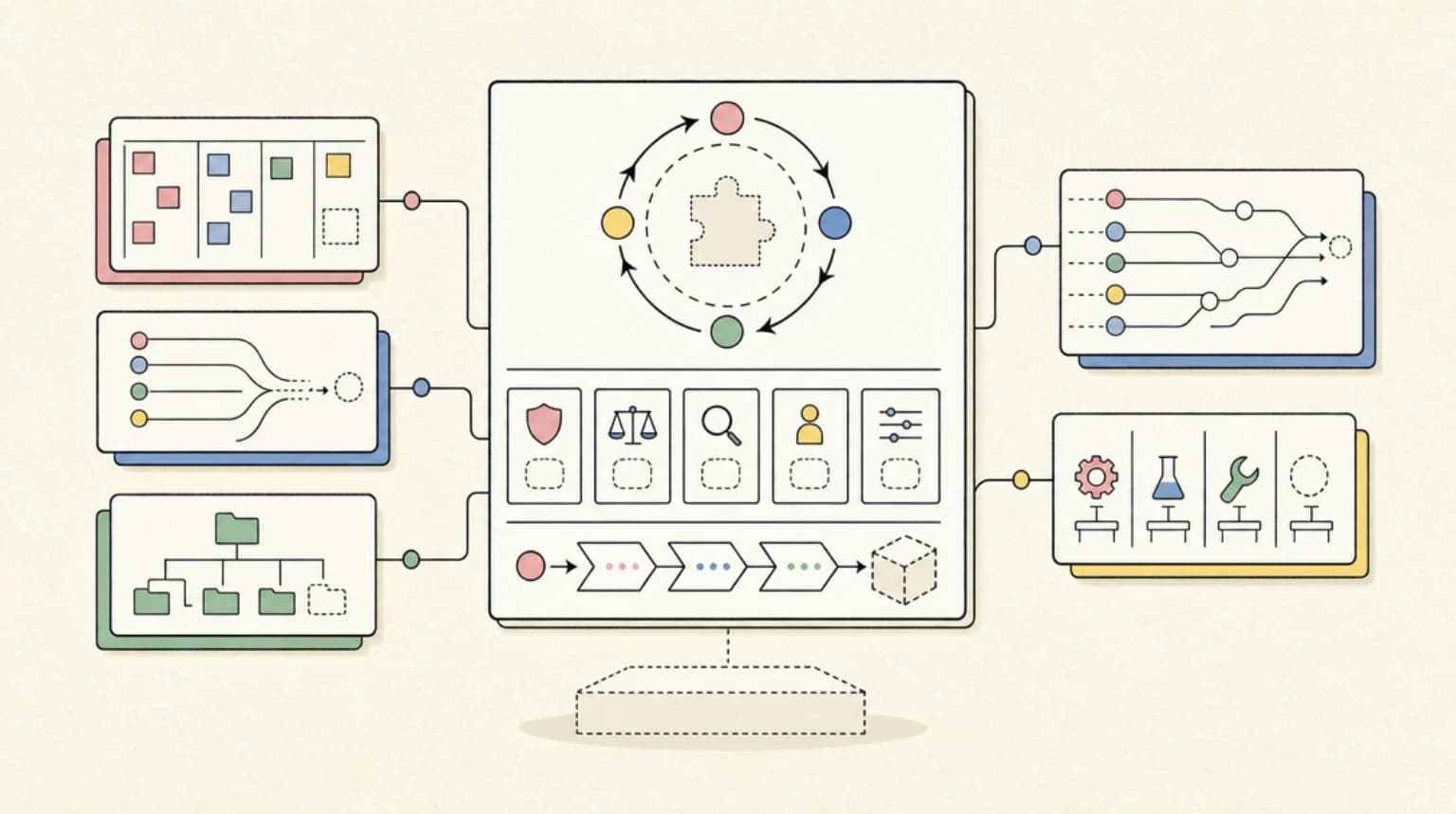 Abstract systems illustration for What Is Still Missing for the Strong Loop