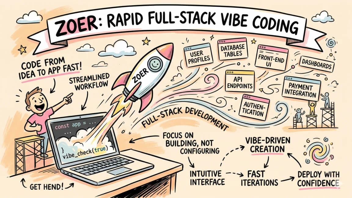 Zoer: Full-Stack App in 5 Minutes with Vibe Coding