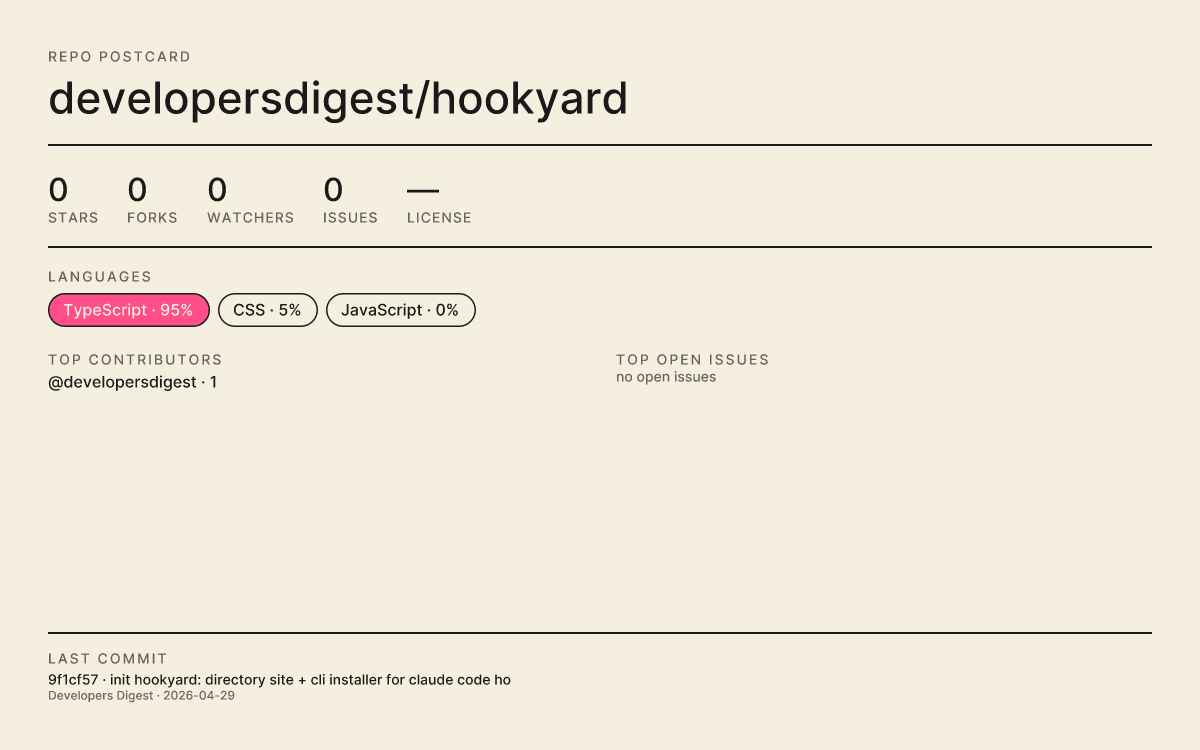 Hookyard product preview