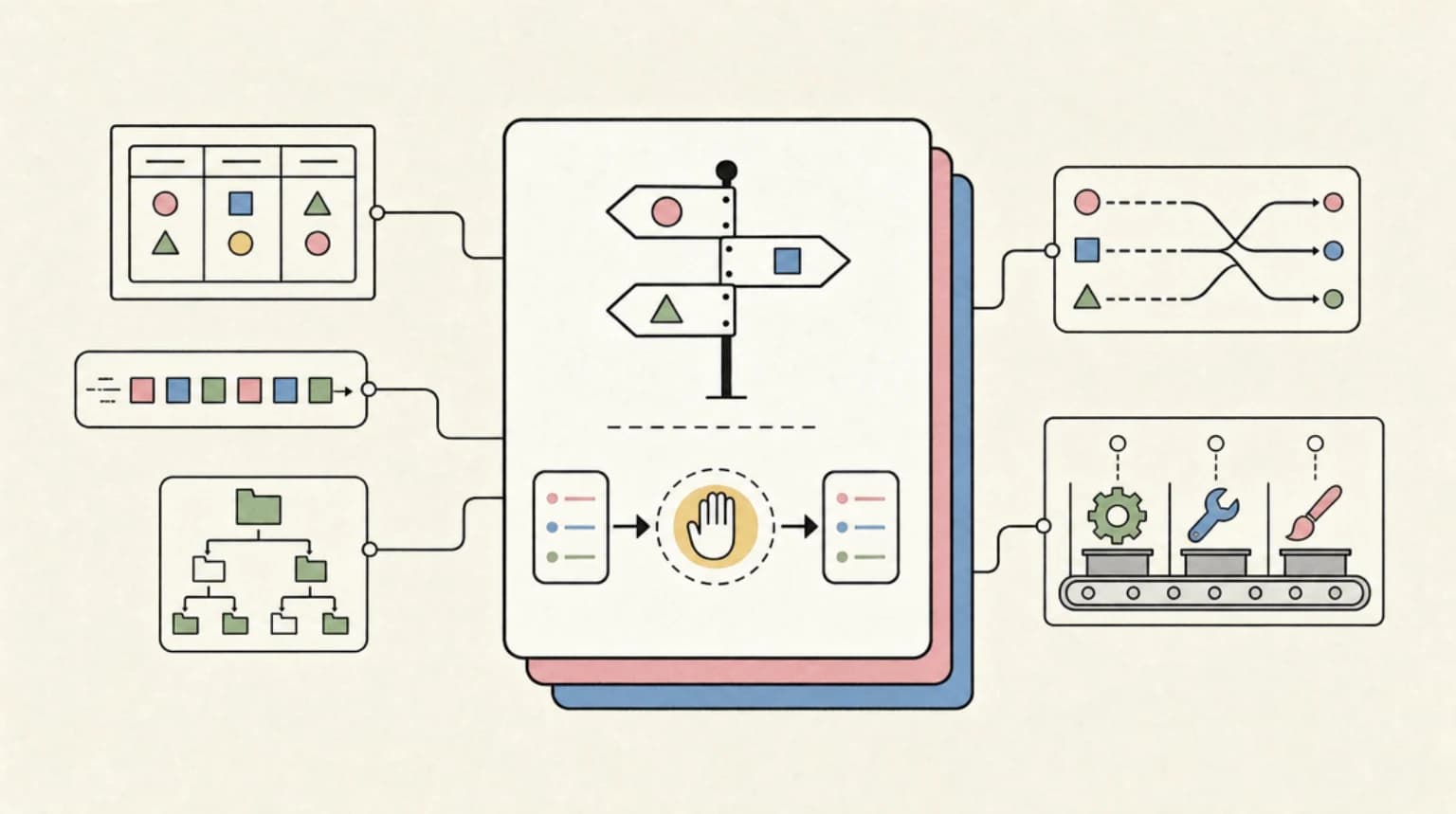 Abstract systems illustration for Do Not Just Swap the String