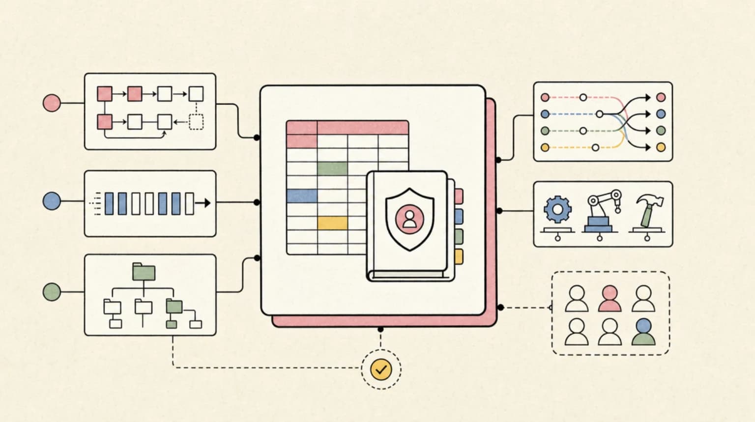Abstract systems illustration for The HN Pushback Is the Product Requirement