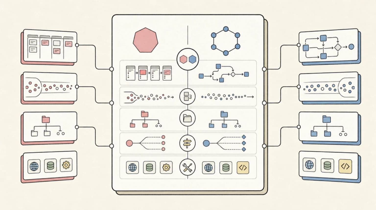 Abstract systems illustration for Head-to-head