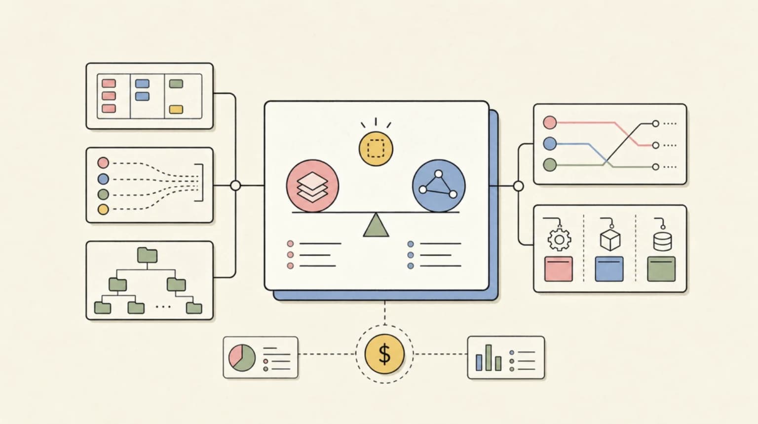 Abstract systems illustration for Pricing implications