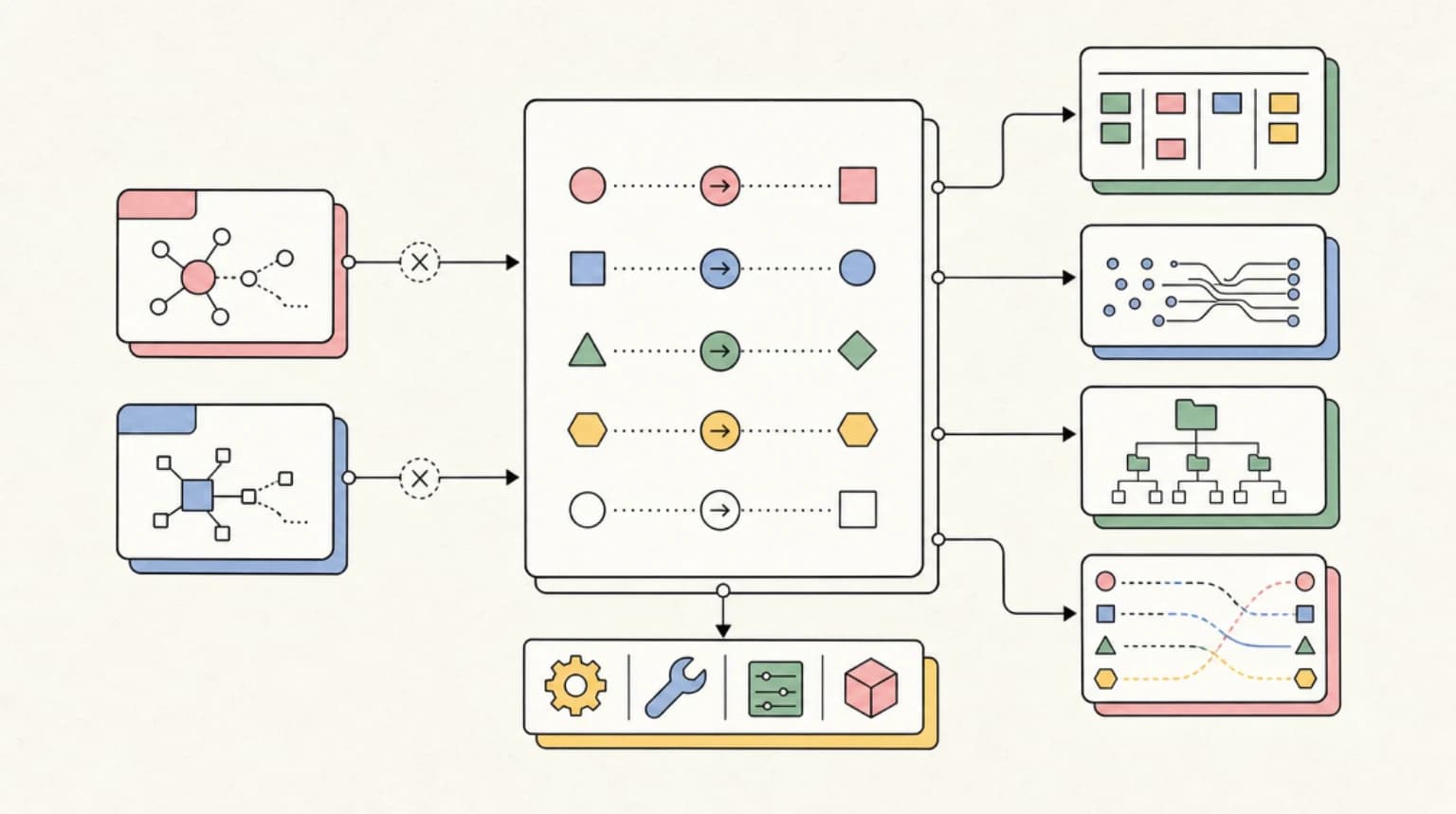 Abstract systems illustration for What Maps to What