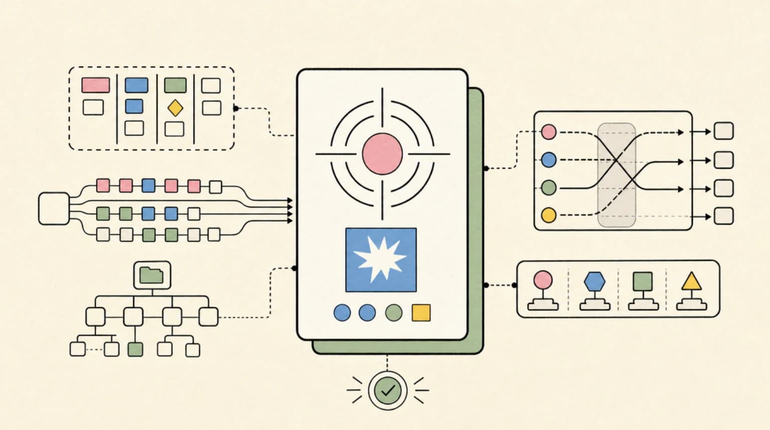 Abstract systems illustration for The Take: Cache Hits Are a Harness Feature
