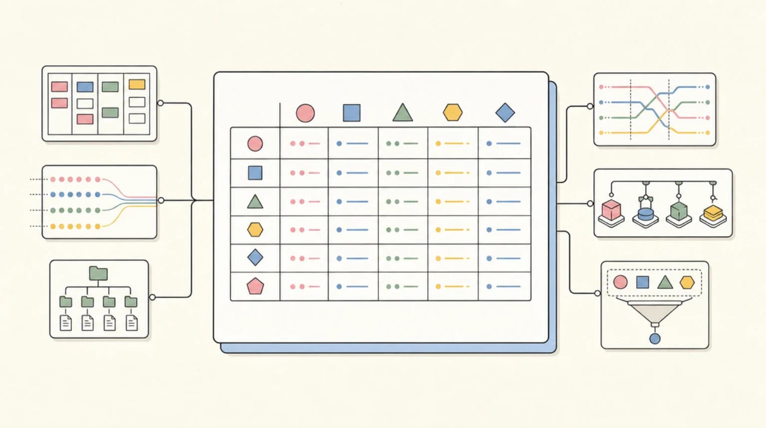 Abstract systems illustration for Verified Pricing Table