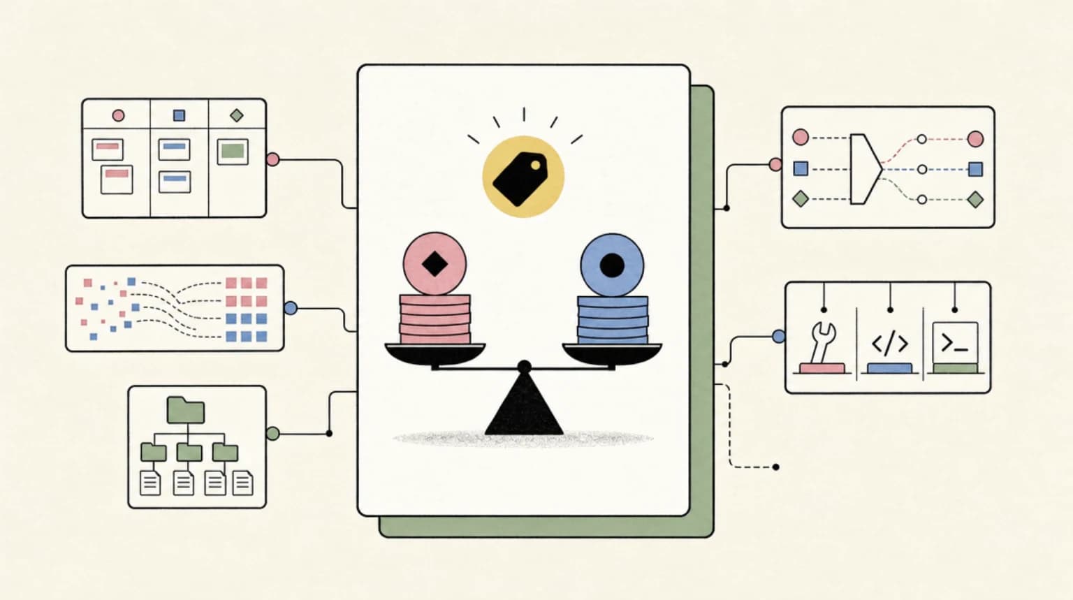 Abstract systems illustration for The pricing reality