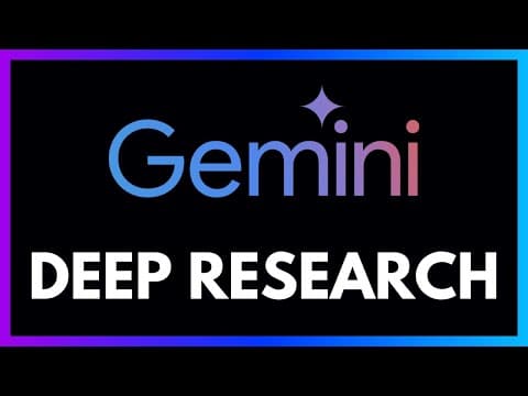 Gemini Deep Research in 4 Minutes